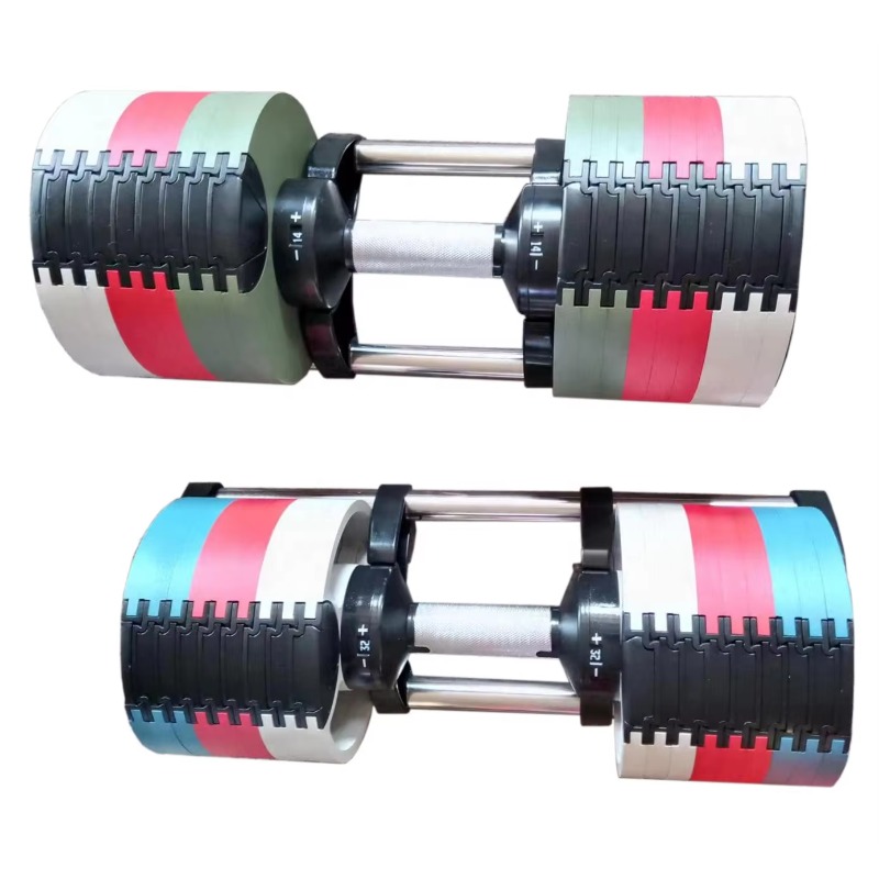 Adjustable Dumbbell Pair 40Kg - Set di Manubri Regolabili in Acciaio