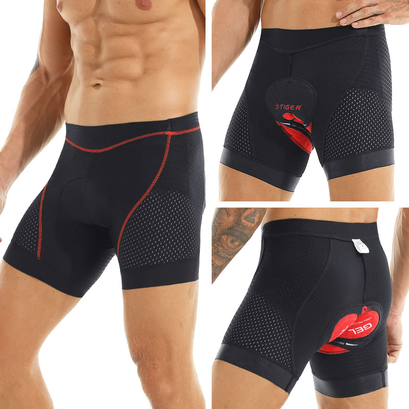 Padded Cycling Shorts 5D Gel - X-Tigre Pantaloncini da Ciclista Aggiornamento 5D