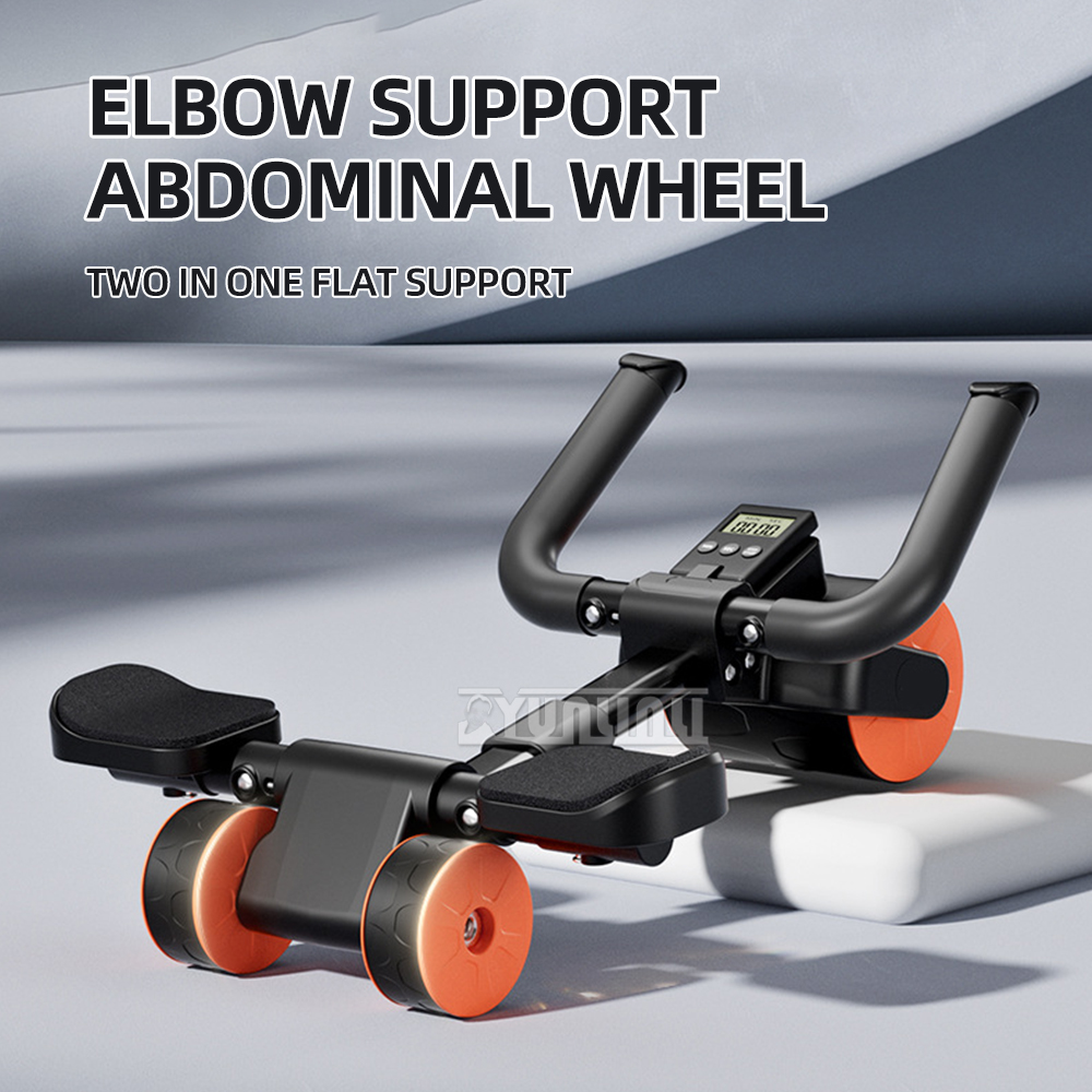 Ab Roller Wheel With Elbow Support - Ruota Addominale Multifunzionale per Casa con