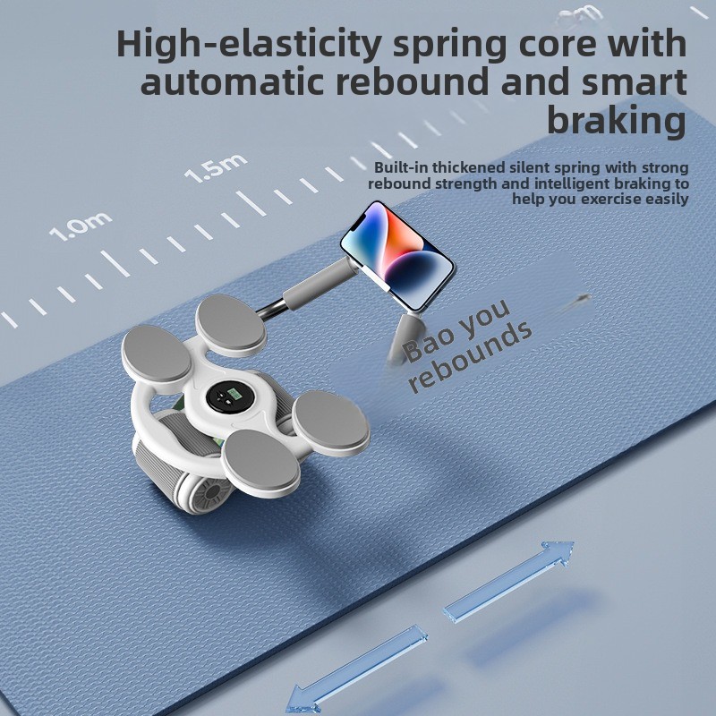 Ab Roller Wheel With Elbow Support - Attrezzo portatile per il fitness addominale,