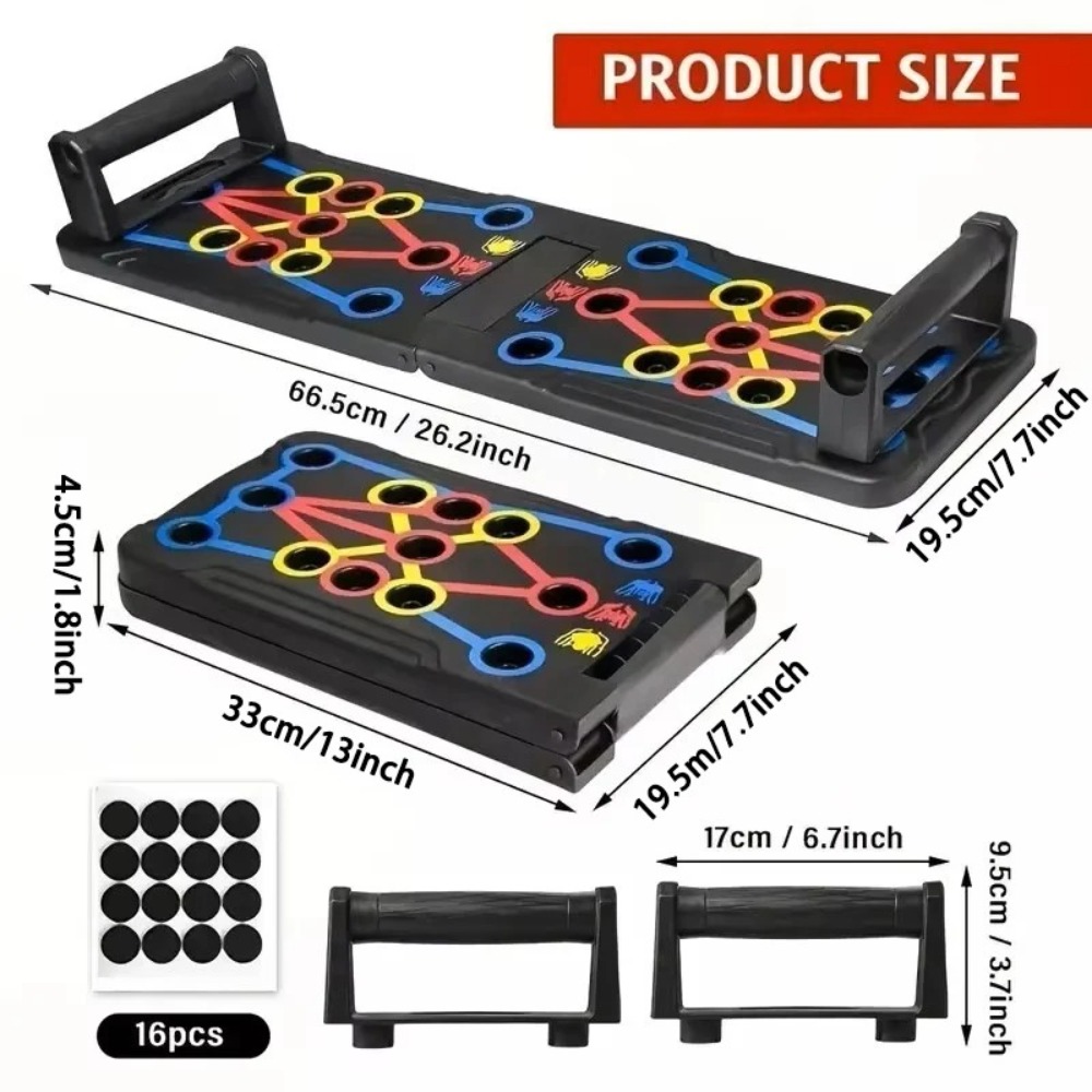 Push Up Board Foldable Multi Function - Set di tavole push-up multifunzionali portatili