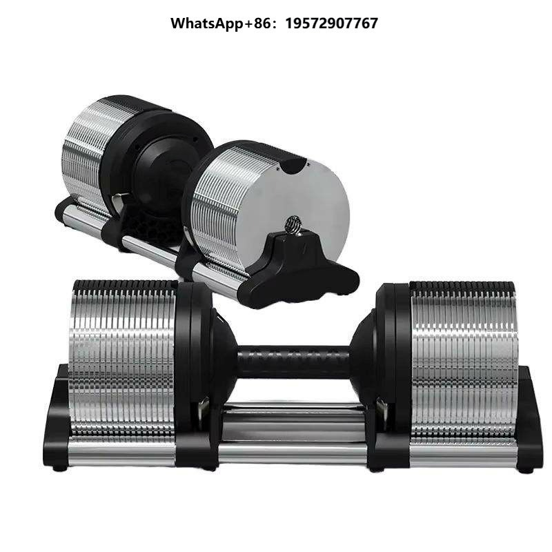 Adjustable Dumbbell Pair 40Kg - Set di Manubri Esagonali Regolabili in