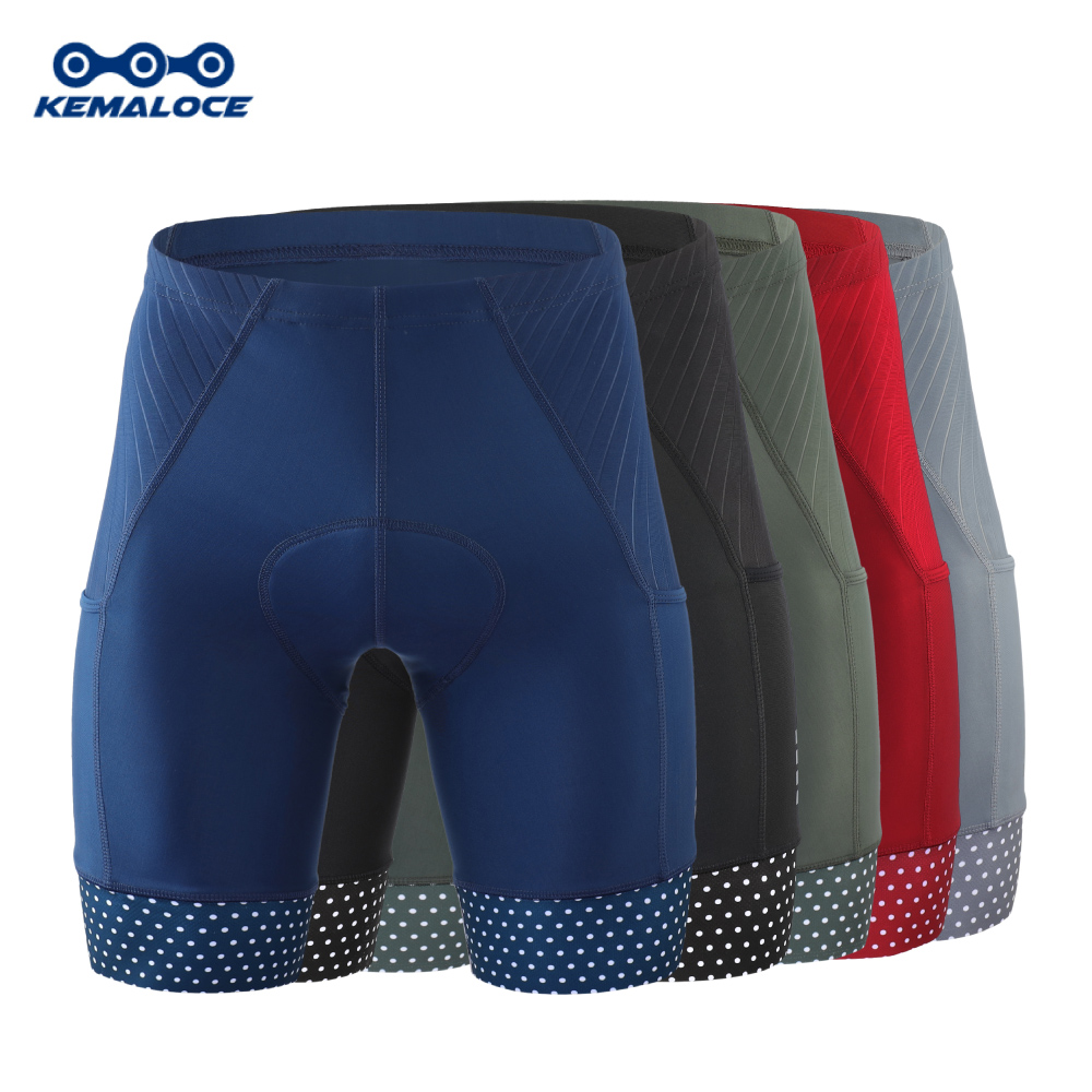 Padded Cycling Shorts 5D Gel - Pantaloncini da ciclismo da uomo KEMALOCE