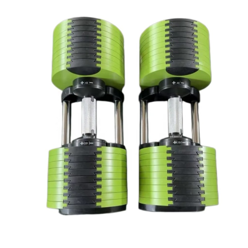 Adjustable Dumbbell Pair 40Kg - Maniglia in Acciaio Elettroplaccato Regolabile per