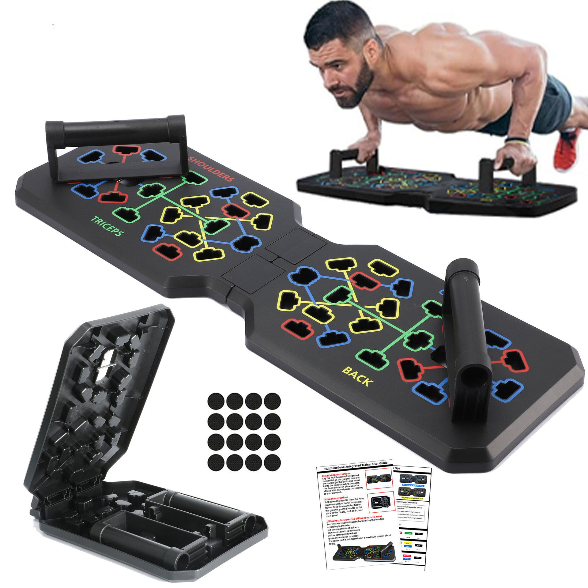 Sistema di panche pieghevoli p - Push Up Board Foldable Multi Function recensione e prezzo