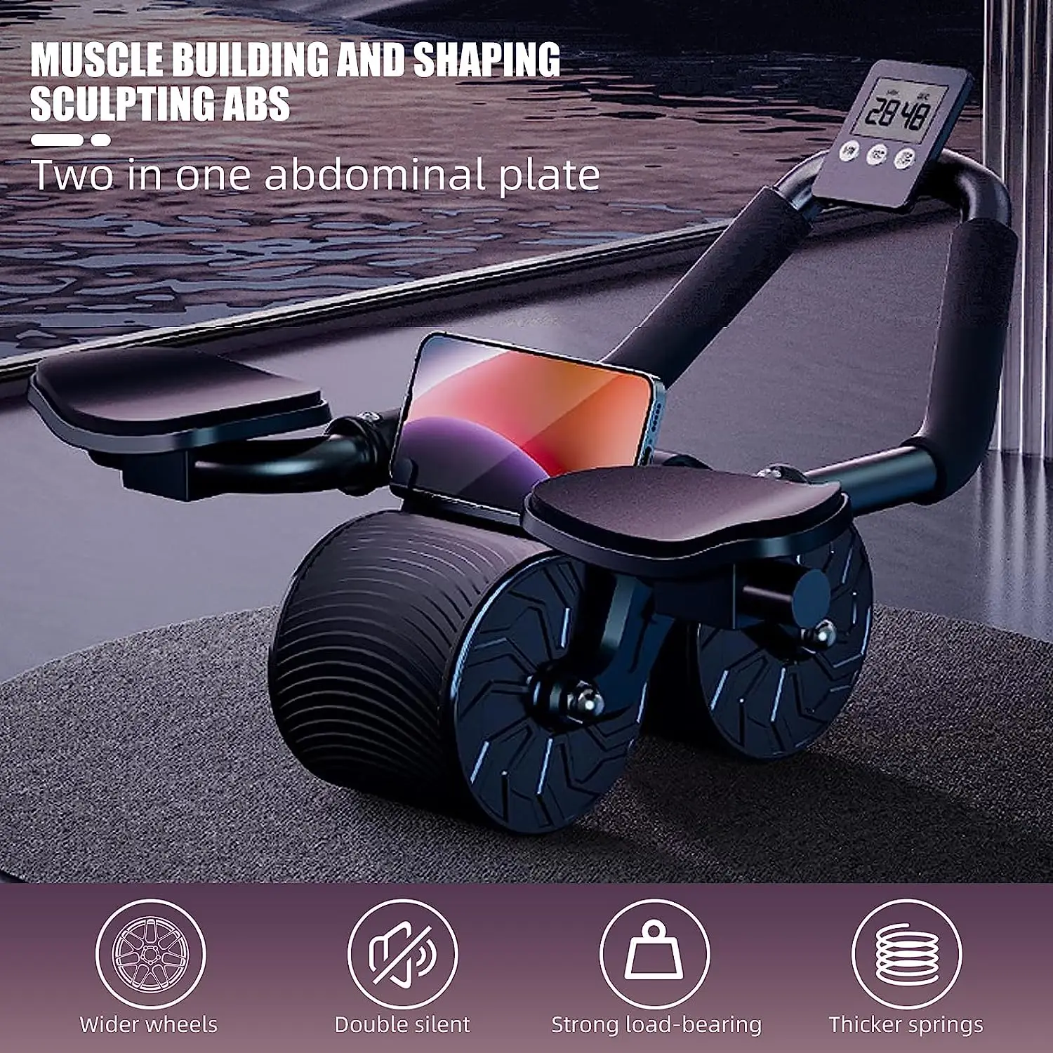 Rullo addominale con supporto  - Ab Roller Wheel With Elbow Support recensione e prezzo