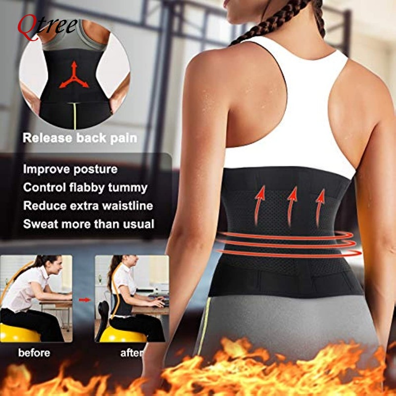 Qtree Hot Neoprene Vita Traine - Sweat Waist Trainer Belt Neoprene recensione e prezzo